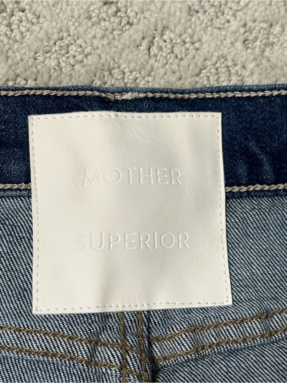 NWT sz 31 Mother Tomcat Roller Skimp mid rise wide leg wash Perfectly Imperfect - Picture 10 of 14
